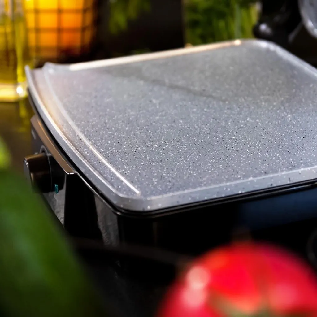 Cecotec Rock'nGrill 2000 Stone Ceramic Mix&Grill - Gril Électrique 2000W - 2