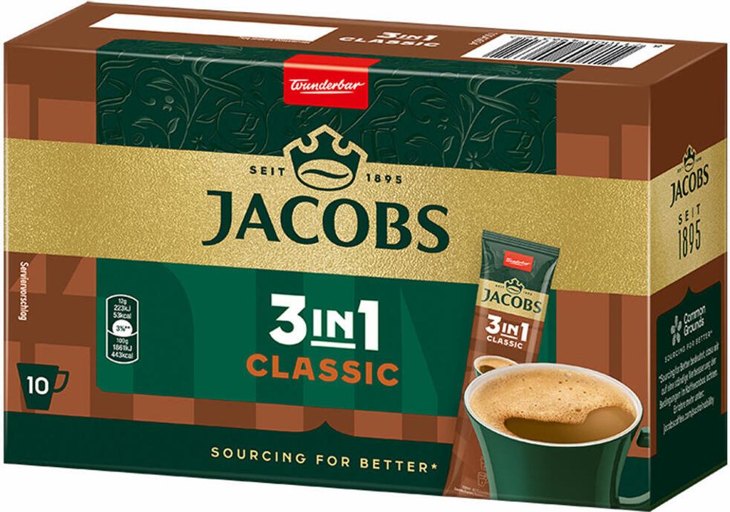 Jacobs 3in1 Classic löslicher Kaffee, Instantkaffee, 10 Produktbild 