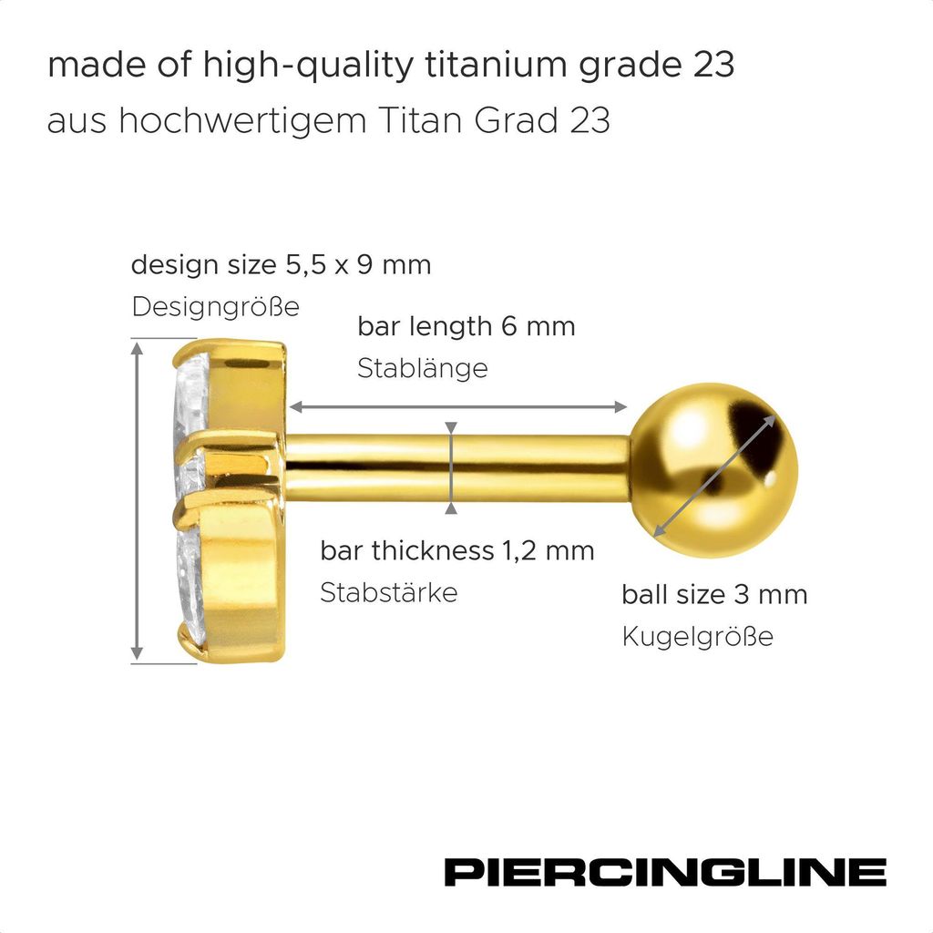 Ohrpiercing Titan Ohrpiercing LOTUSBLÜTE