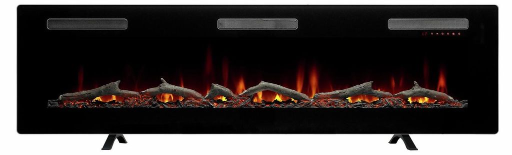 Dimplex Sierra Optiflame TV Medienwand Kamin, 72′′/182,9 cm, Wandmontage, Wandeinbau oder freistehend mit Standfüßen, 7 Flammenfarben, 3 verschi...