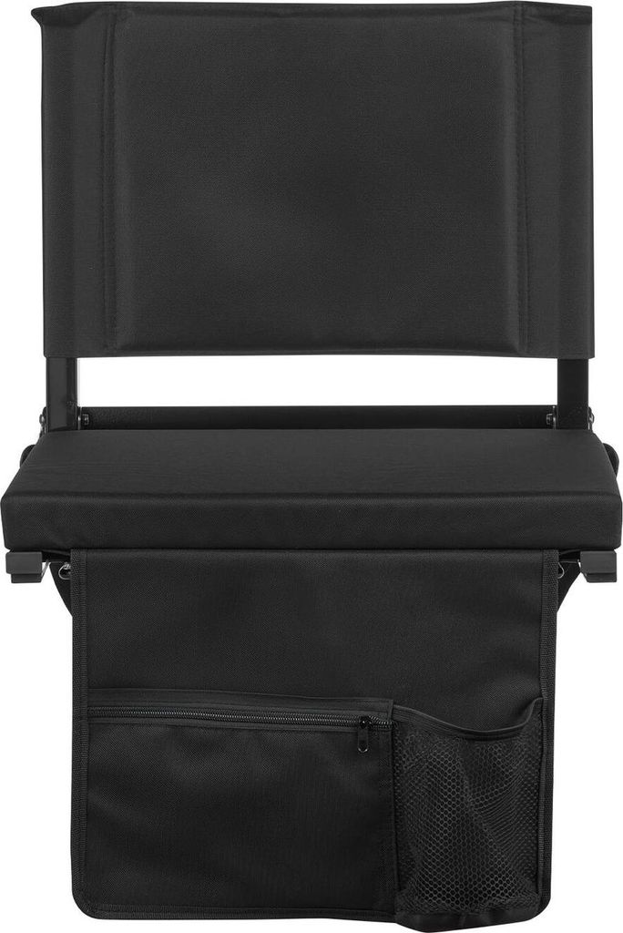 Stadionsitz, klappbarer Tribünensitz mit Rückenlehne und dickem Polster, gepolsterte Stadionsitze für Tribünen, inklusive Schultergurt, Haken, ...