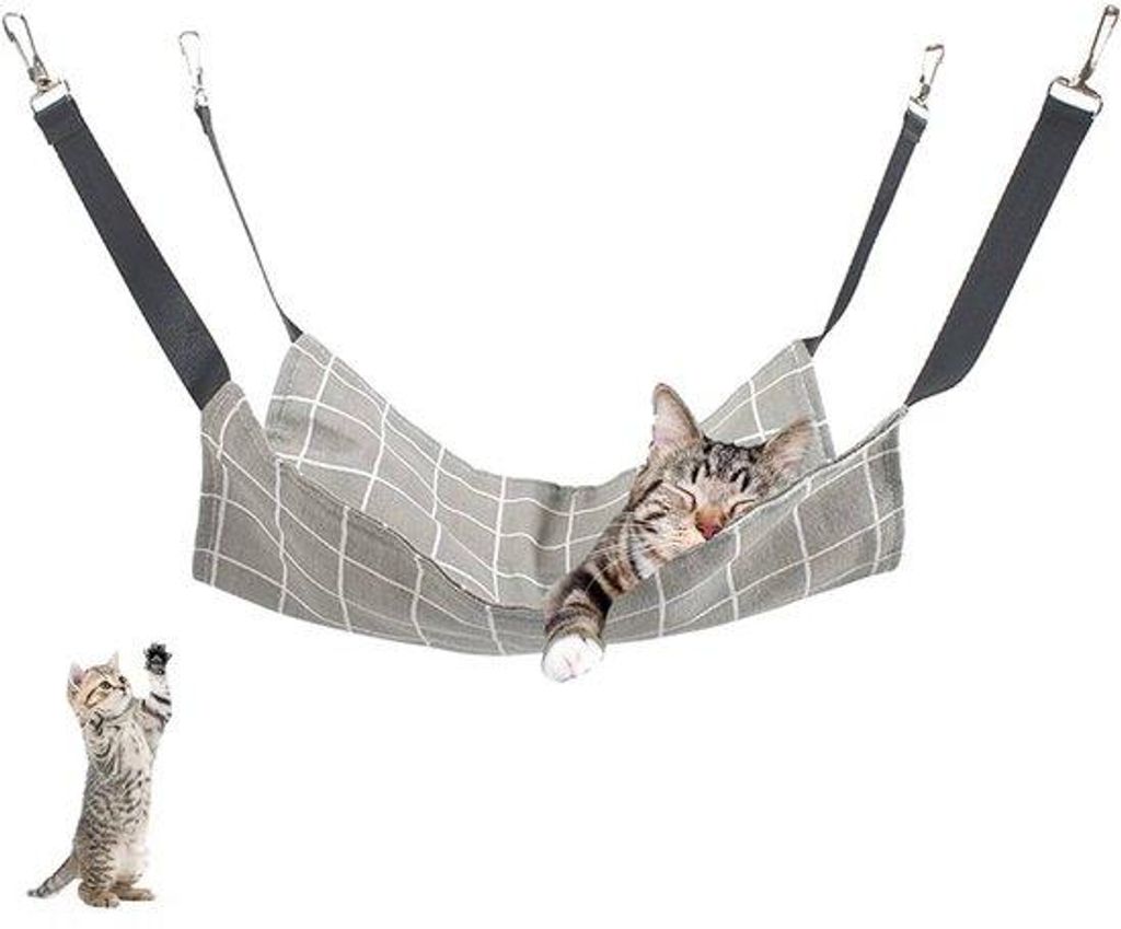 Katenschommel - Hangmat Für Katzen - 57 X 47 Cm - Waschbar - Mit Verstellbaren Gurten