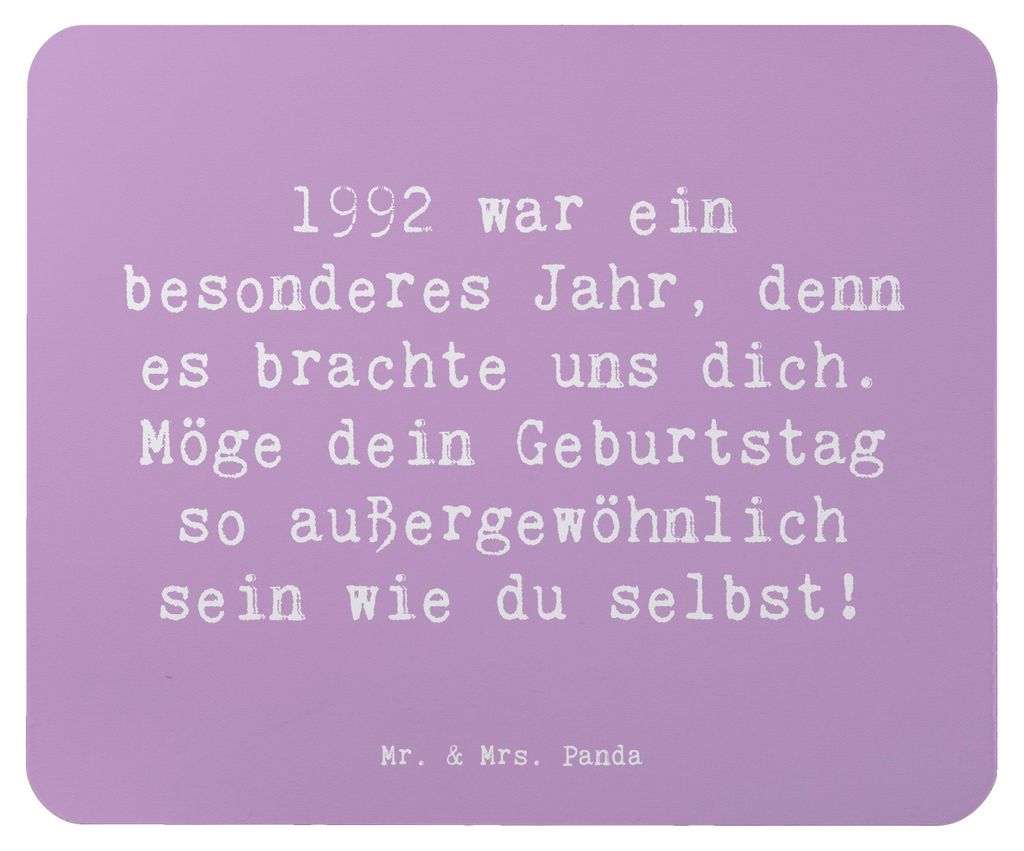 Mr. & Mrs. Panda Mouse Pad Spruch 1992 Geburtstag - Produktbild 