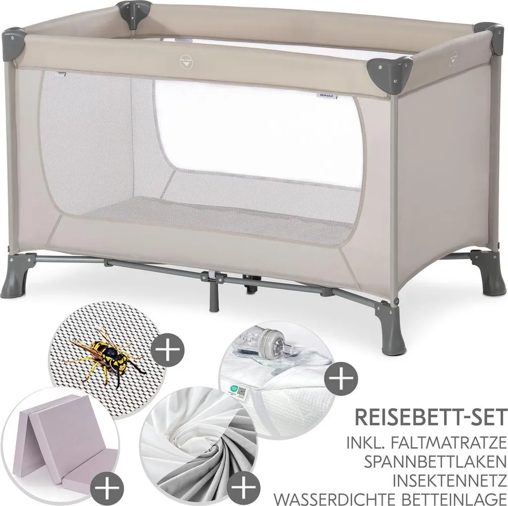 Hauck Dream'n Play XXL Lit Parapluie avec Matelas et Sac de Transport