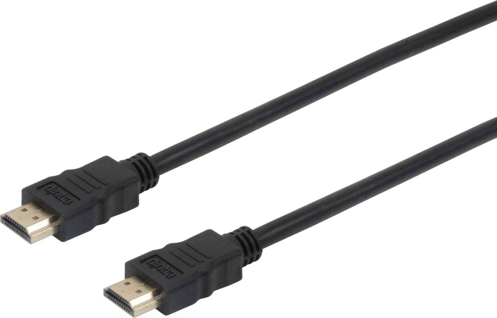 Equip Highspeed - HDMI-Kabel mit Ethernet - HDMI männlich zu HDMI männlich - 1.8 m - Schwarz - Support von 4K 60 Hz (Packung mit 20)