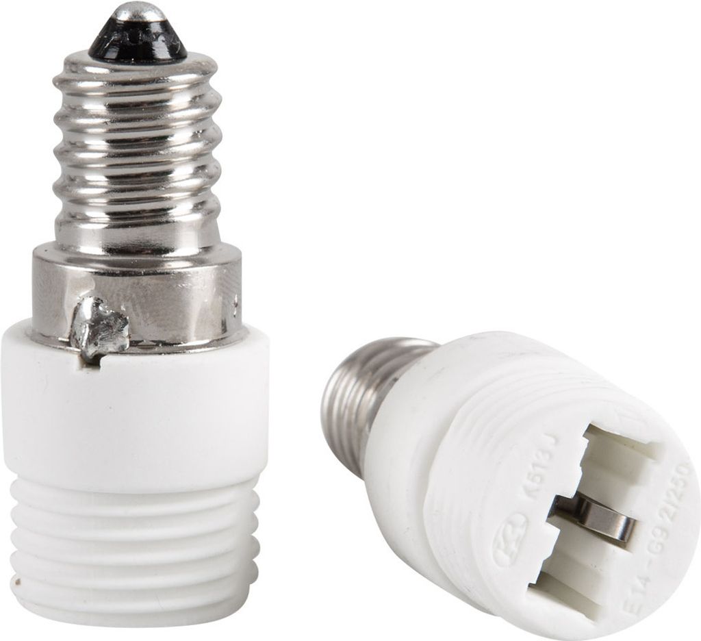 2x Lampensockel Adapter Konverter E14 Fassung auf G9 Sockel Produktbild 