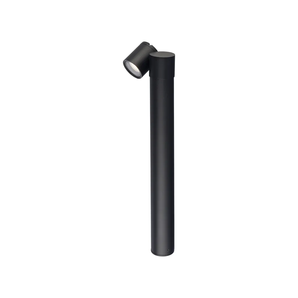 Borne LED jardin TUBINGS Nowodvorski 8158 en aluminium noir robuste 40cm