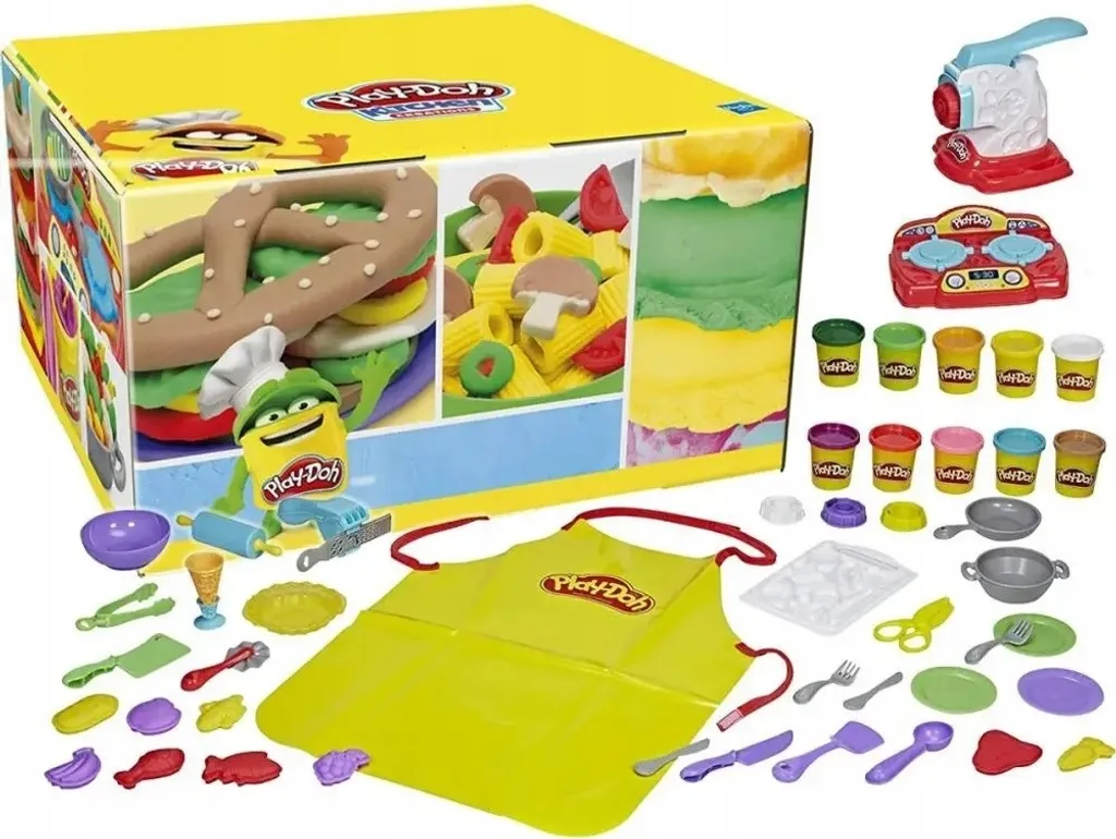 Play-Doh Kitchen Creations Super Chef Suite : Kit Complet 10 Pots Inclus - 11