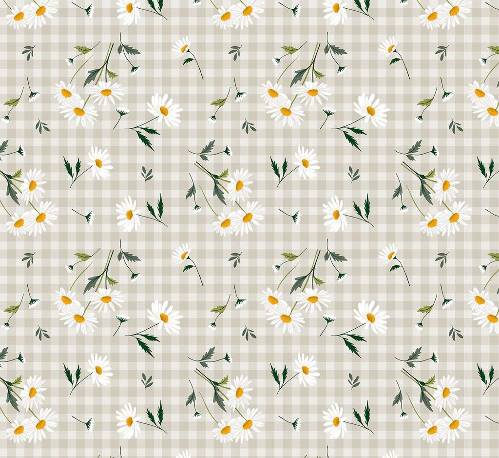 Wachstuch Kamille Frühling Blumen abwischbar Wachstuchtischdecke 140 x 260 - 38242 - Kamille