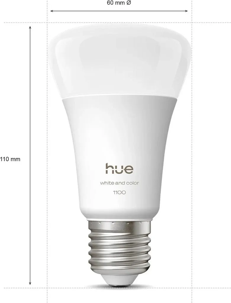 Éclairage Intelligent Philips Hue E27 1100 lm Pack 2 pour Salon et Bureau - 3