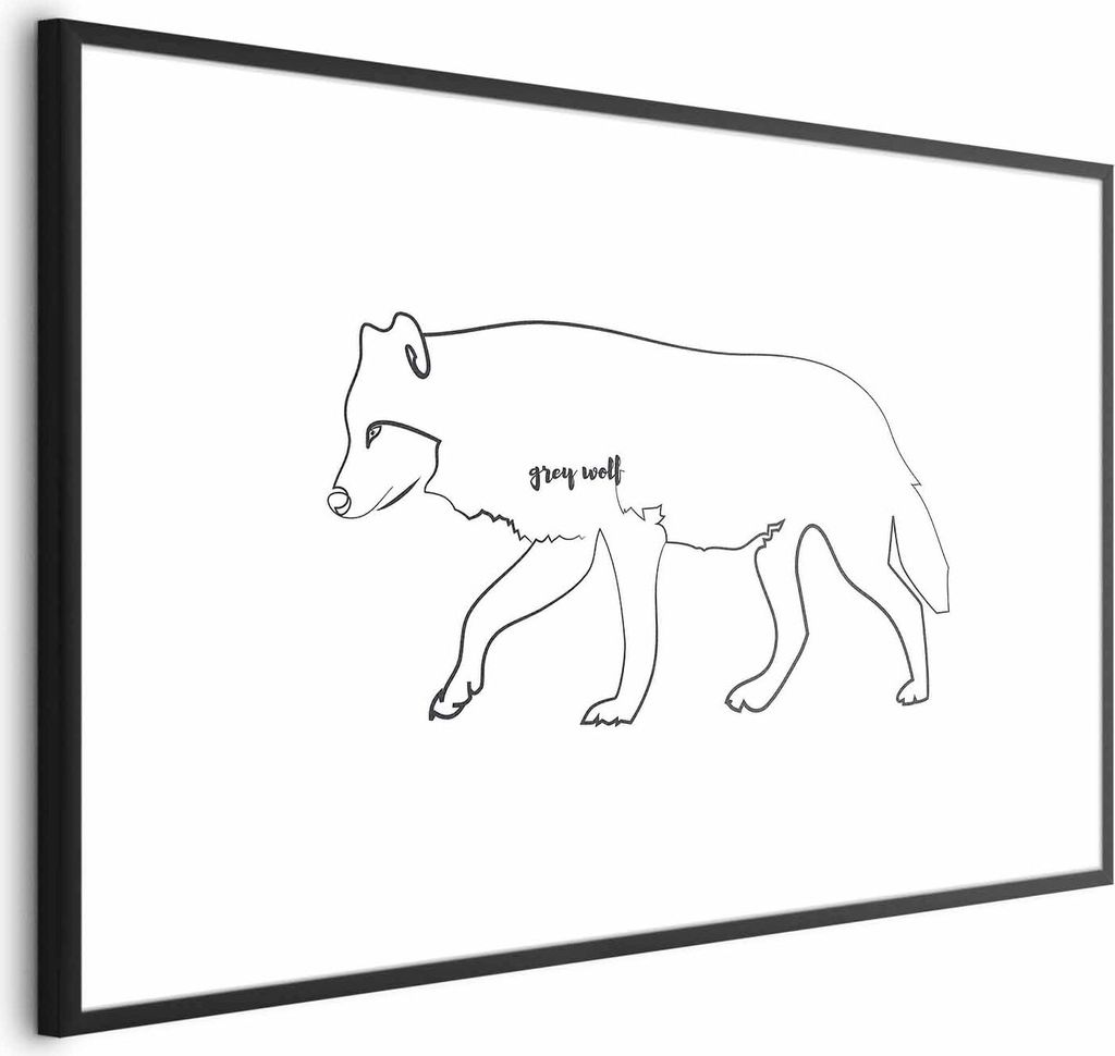 Posterpapier Poster - Wolf 90x60 cm Tiere g-A-0169-ao-a