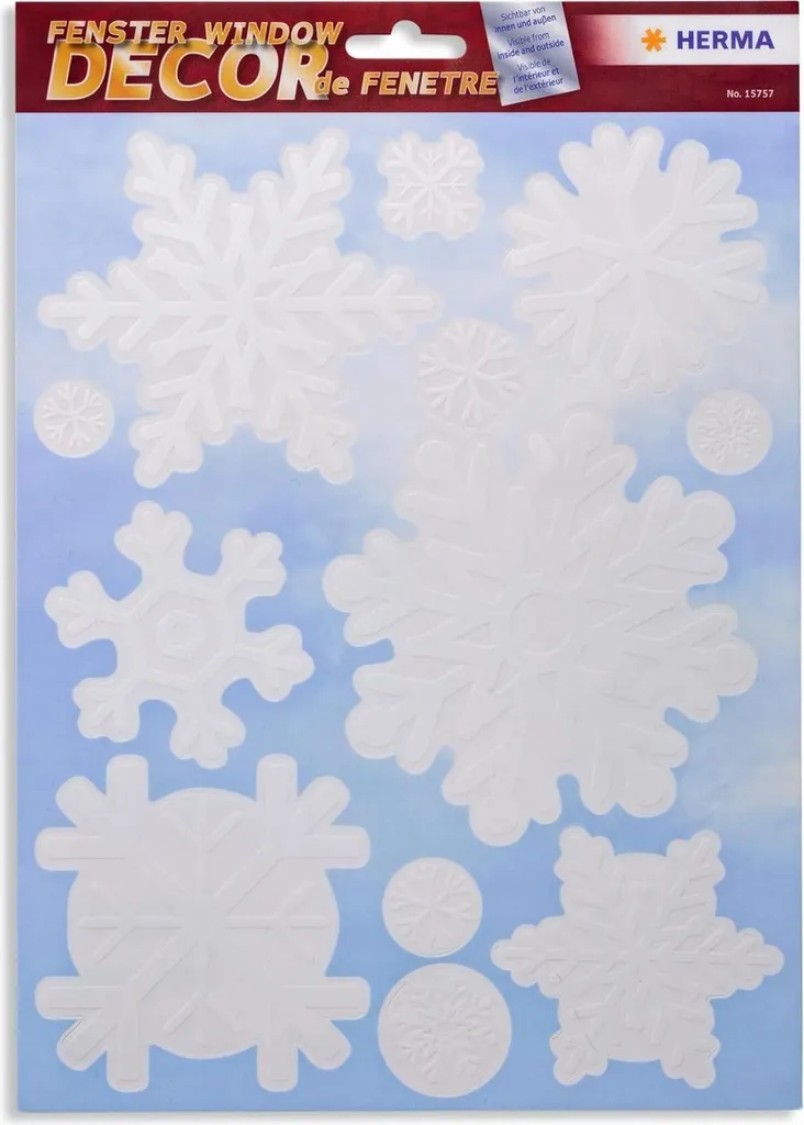 Herma 15757 Herma Fensterbild A4 Schneeflocke