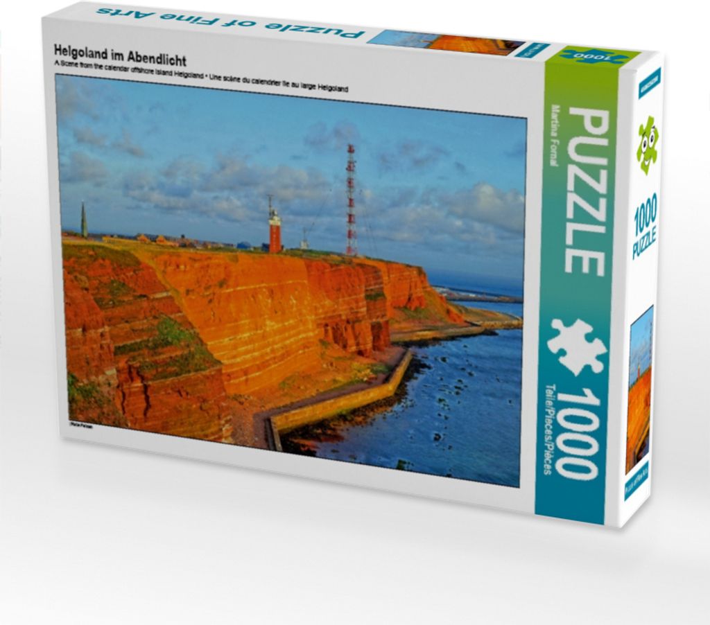 Calvendo Helgoland im Abendlicht 1000 Teile Puzzle quer Produktbild 