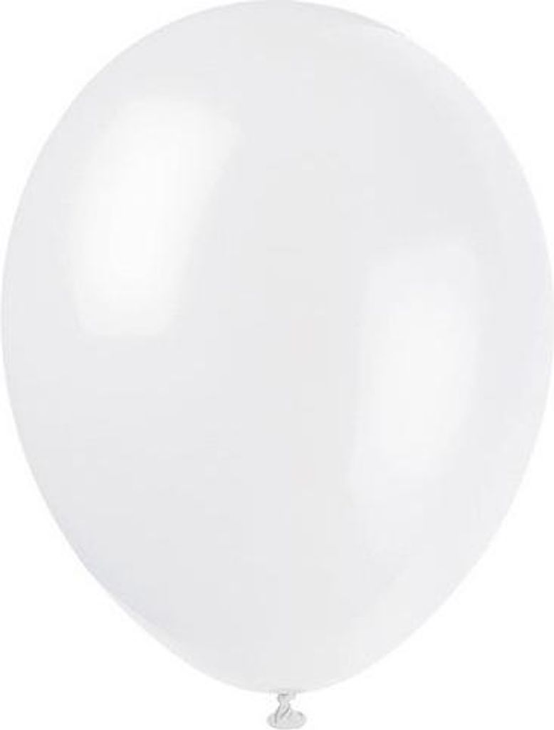 Balony do dekoracji imprez 12 sztuk białe - jeden rozmiar Zdjęcie produktu 