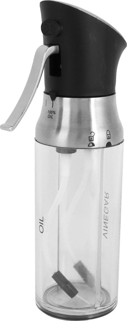 Oil Sprayer Transparent PressType Seasoning Bottle Vinegar Dispenser Kitchen Tools