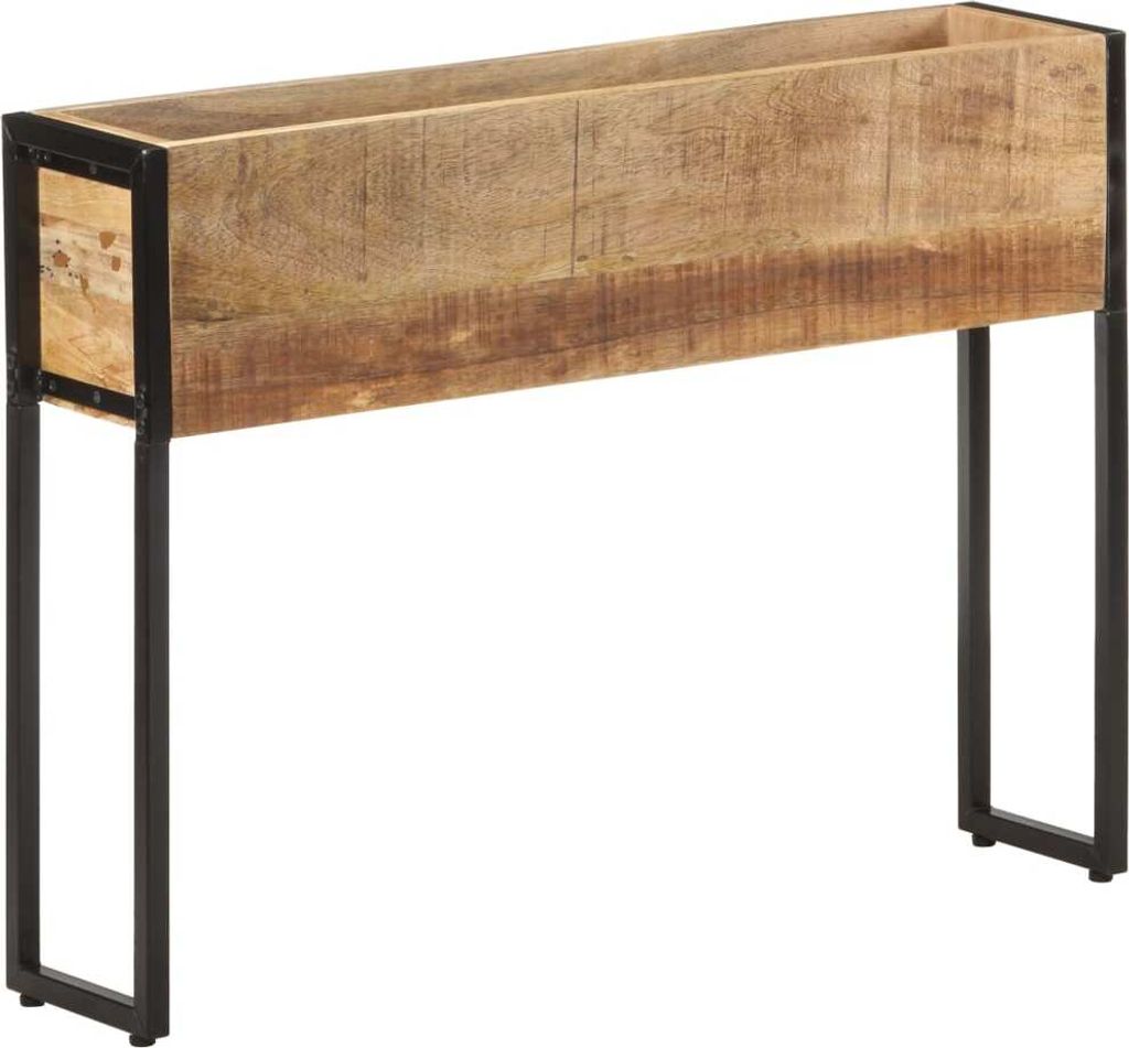 Wundervolle Pflanzkübel 90x20x68 cm Raues Mangoholz Hobart