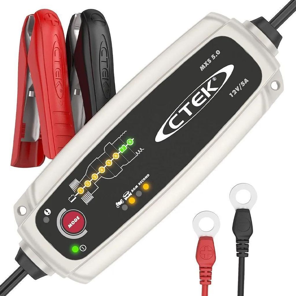 Ctek Mxs 5.0 Ladegerät Schwarz,Silber 0.8-5 A / EU Plug Produktbild 