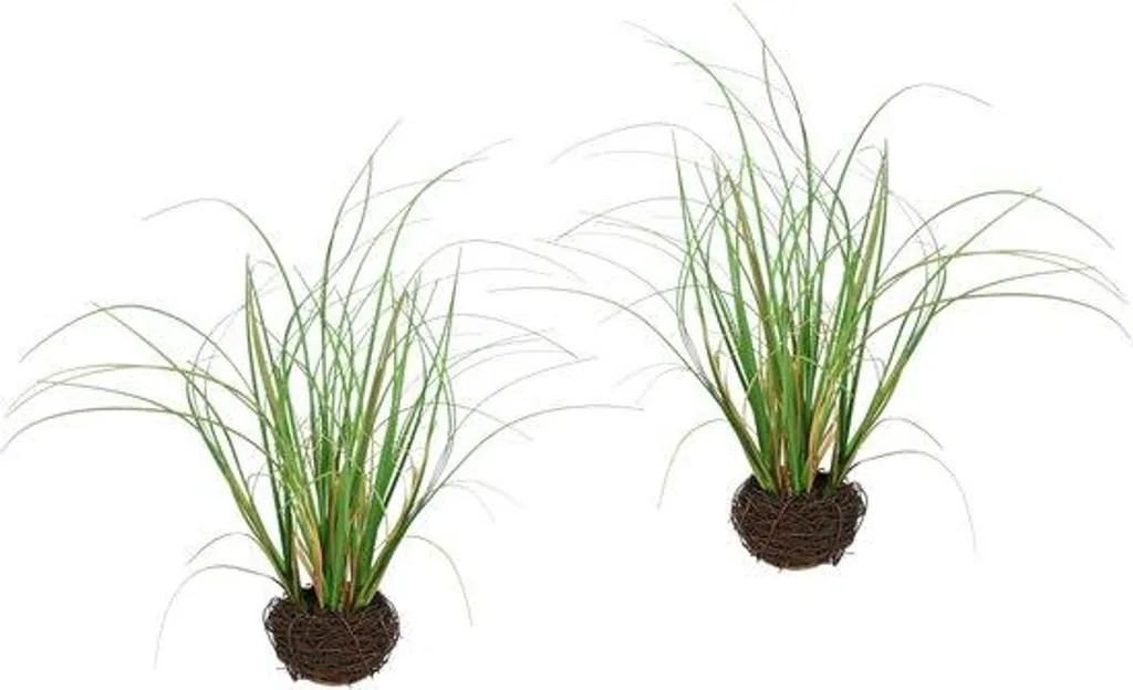 Décoration gazon synthétique 25 cm en forme de boule verte réaliste