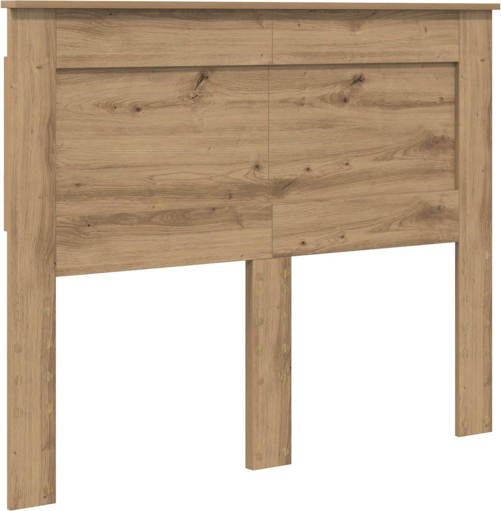 vidaXL Kopfteil mit Kopfteil Artisan-Eiche 120 cm Holzwerkstoff