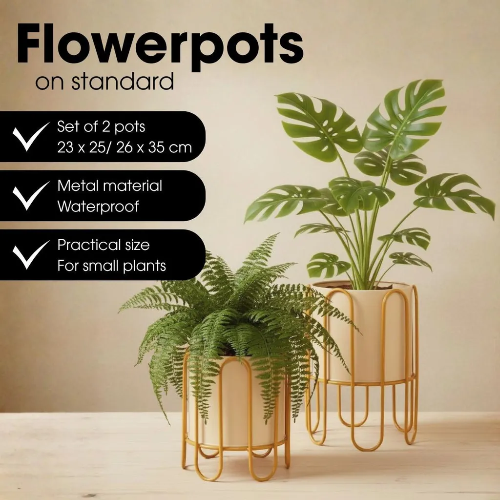 Support Plante Intérieur Marron en Fer - Créez votre Jardin d'Hiver - 7
