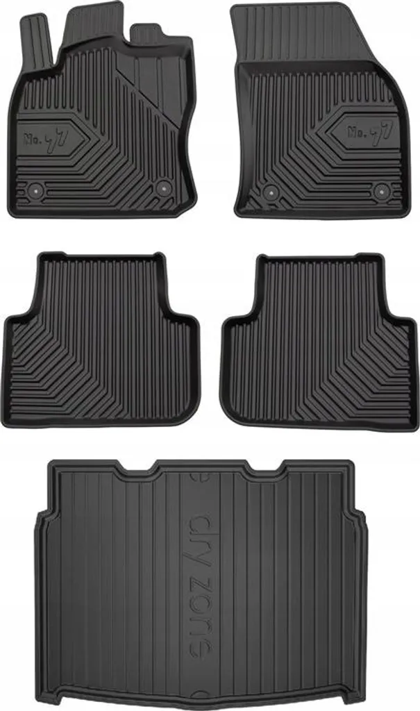 SET 77 Tappetini Gomma VW Tiguan 2 (2015-) | Protezione Premium Su Misura