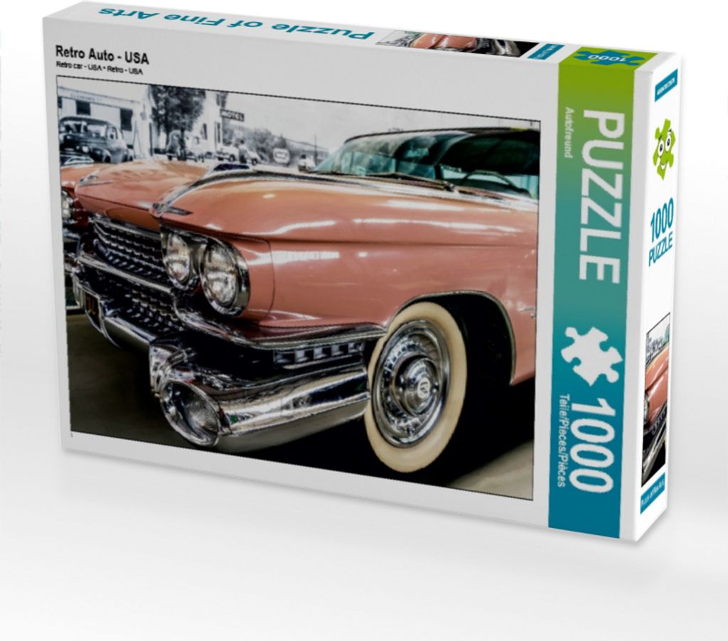 Calvendo Retro Auto - USA 1000 Teile Puzzle quer 640x480mm, CALVENDO; 7396817