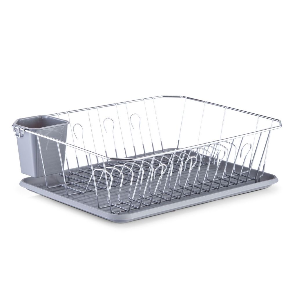 Zeller Geschirrabtropfständer, Kunststoff/Met. verchr., Produktbild 