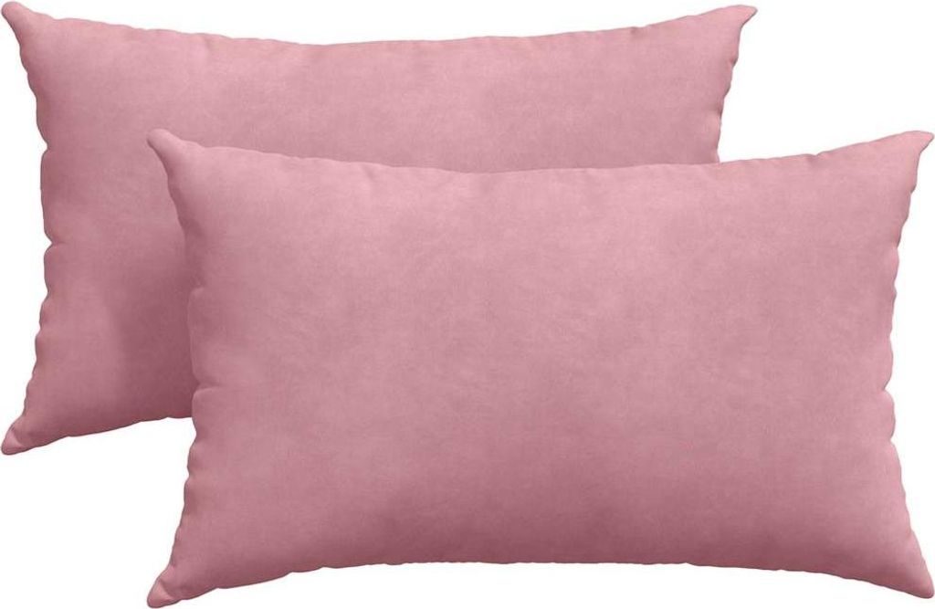 vidaXL Sofakissen 2 Stück Rosa 50 x 30 cm Cordstoff