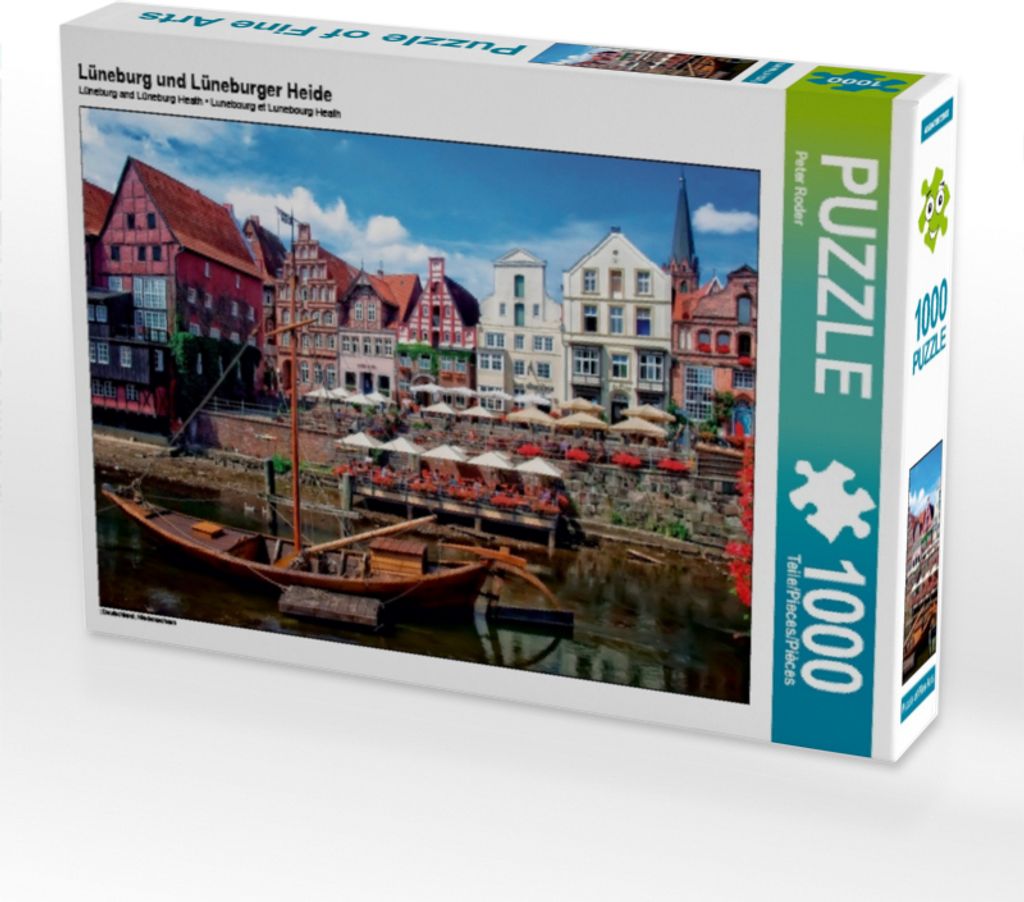 CALVENDO Puzzle Lüneburg und Lüneburger Heide | 1000 Teile Lege-Größe 64x48cm Foto-Puzzle für glückliche Stunden