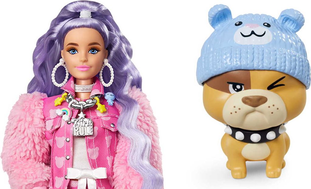 Barbie Extra Puppe mit lila-welligem Haar, Anziehpuppe, Produktbild 13