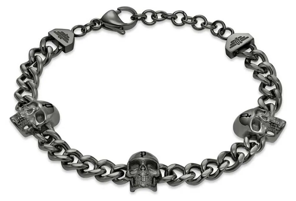Bracelet noir homme Vertex - Accessoire idéal pour soirée et bureau