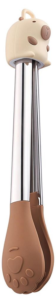 Silikon-Grillzange, hitzebeständig, rutschfest, mit Klemme für Grill, Salat und Küche