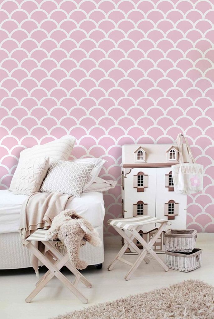 Coloray Fototapete 208x146 cm Vlies-Fototapete - Japan Circles-Jakobsmuschel.