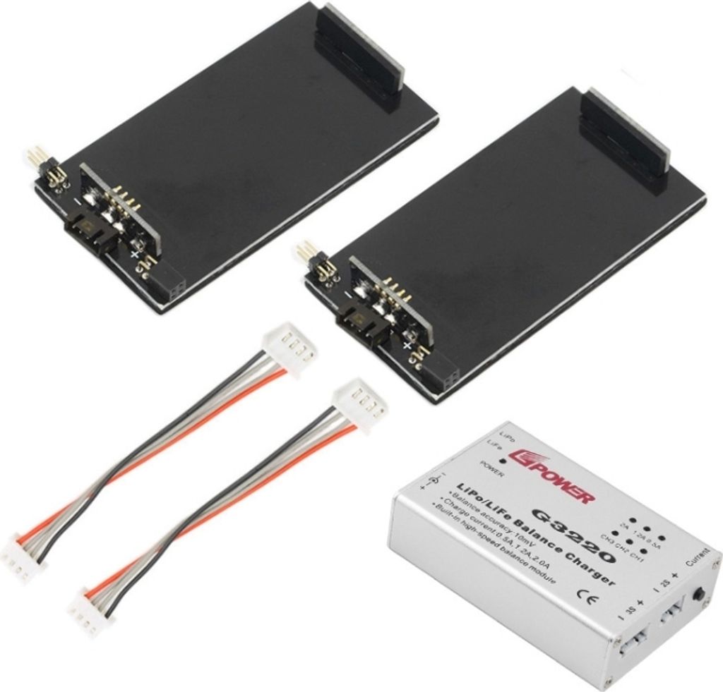 Parrot Bebop Drone 3.0 Lipo Batterie Balance Ladegerät G3220 + 2 x Sockelplatte