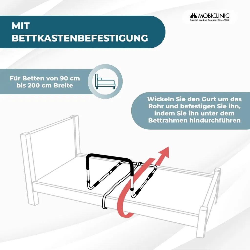 Barre de maintien de lit pour aide à la verticalisation Mobiclinic - 3