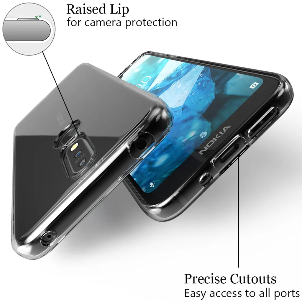 EbestStar Cover + Vetro Temperato Per Nokia 6 (2018) – Custodia Trasparente TPU E Pellicola 9H - 4