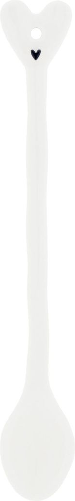 BASTION COLLECTIONS LATTE LÖFFEL MIT SCHWARZEM HERZ - 18,5 cm
