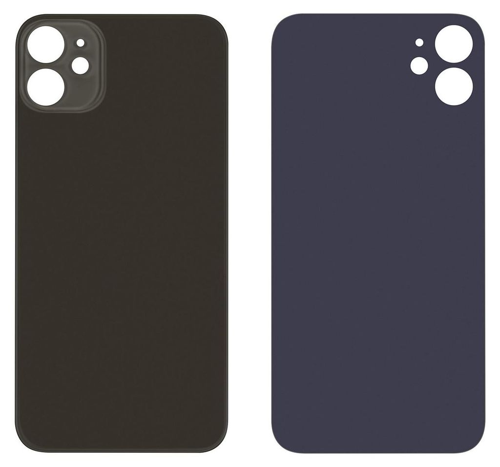 Ersatz Backcover für Apple iPhone 11, Farbe Schwarz Produktbild 