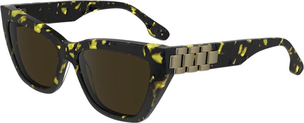 VICTORIA BECKHAM VB668S 012 BLACK YELLOW HAVANA 55/16/145 FEMALE Sonnenbrillen