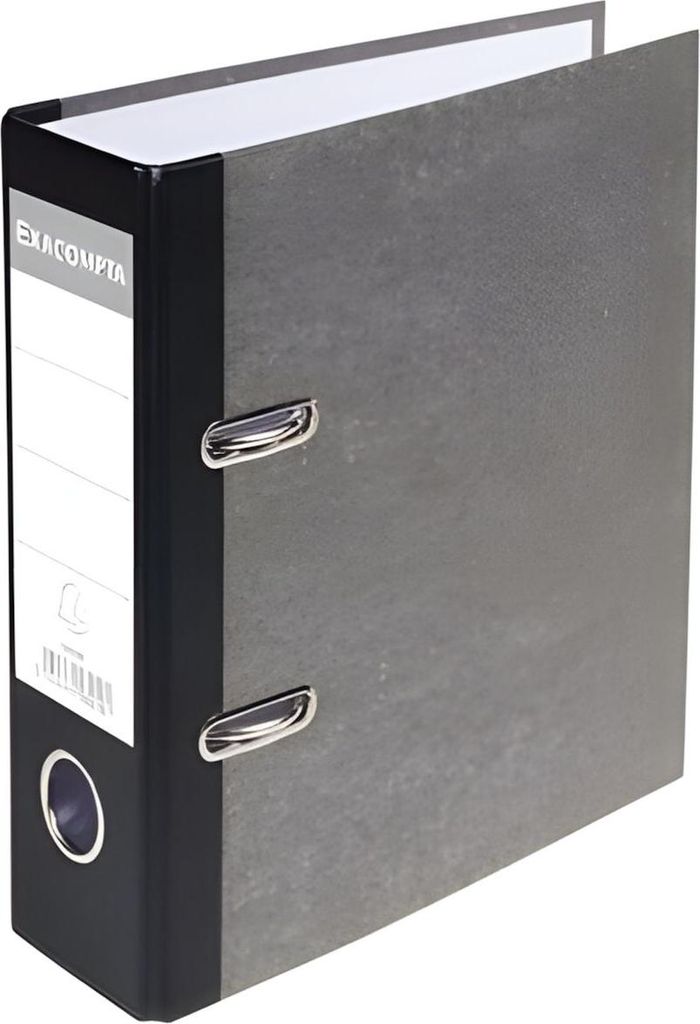 EXACOMPTA Ordner Wolkenmarmor DIN A5 hoch 70 mm schwarz