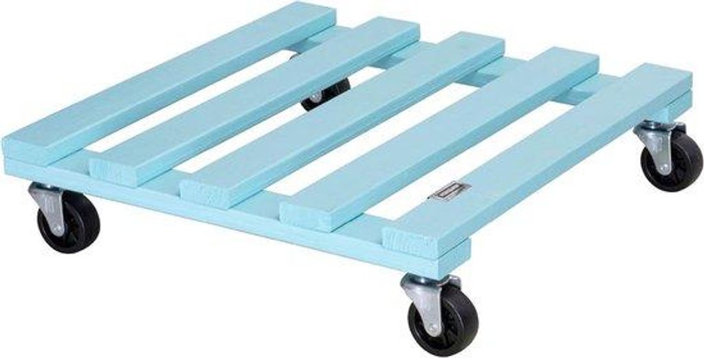 Wasserraumwagen aus massivem Holz, 38 x 38 x 95 cm, 120 kg Tragfähigkeit, EU-Herstellung