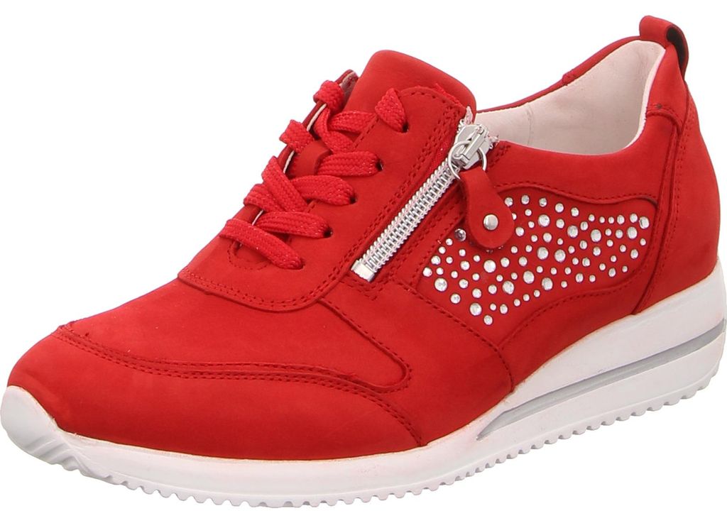 Waldläufer Sporthalbschuhe Formsohle modisch in rot, Gr. 4
