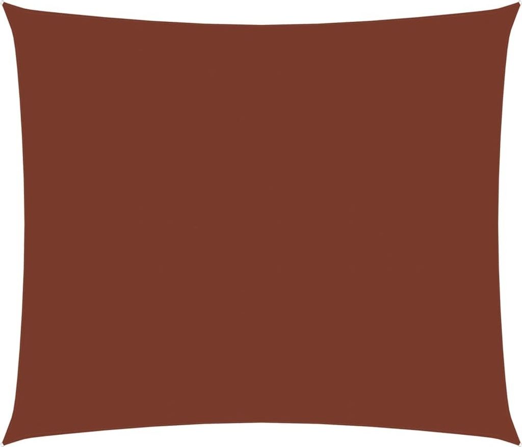 Sonnensegel Oxford-Gewebe Rechteckig 3x4 m Terrakotta-Rot 135375