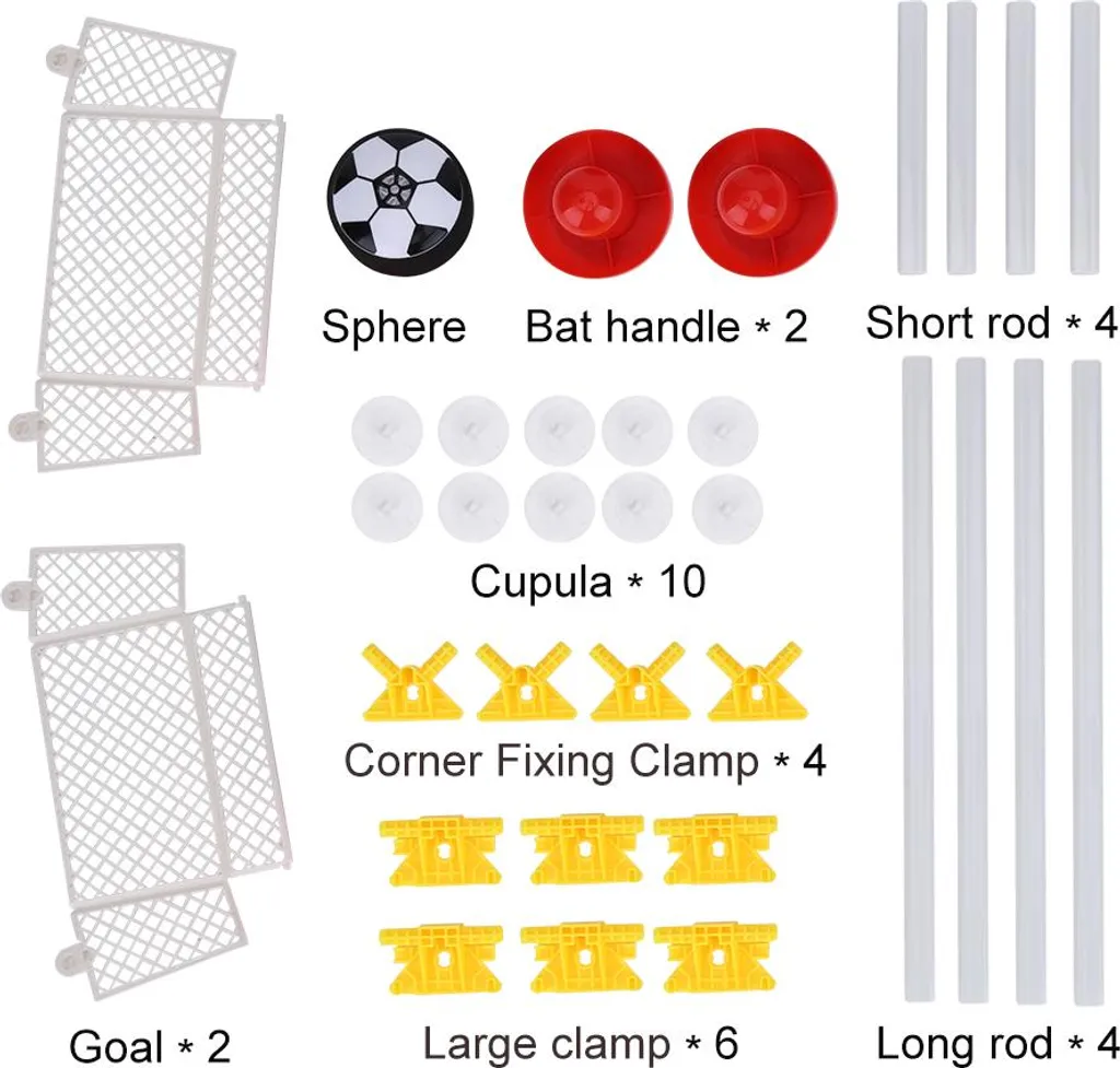 Kit Football Indoor Durable avec Ballon à Air et Cage de But Enfant