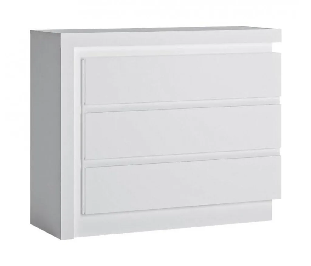 Commode Lyon grise 4 tiroirs à fermeture douce pour un rangement zen
