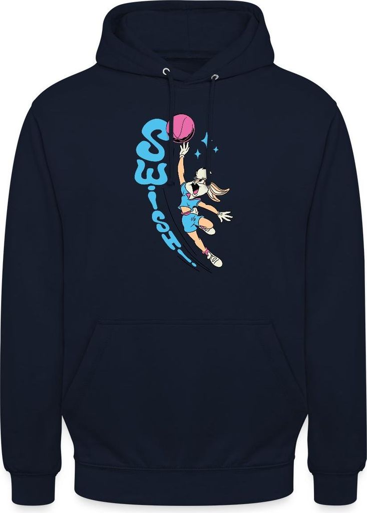 Spreadshirt Looney Tunes Lola Bunny Swish Basketball-Design Uni Hoodie, XXL, Navy