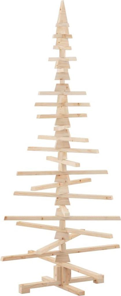 vidaXL Weihnachtsbaum Holz zum Schmücken 180 cm Massivholz Kiefer