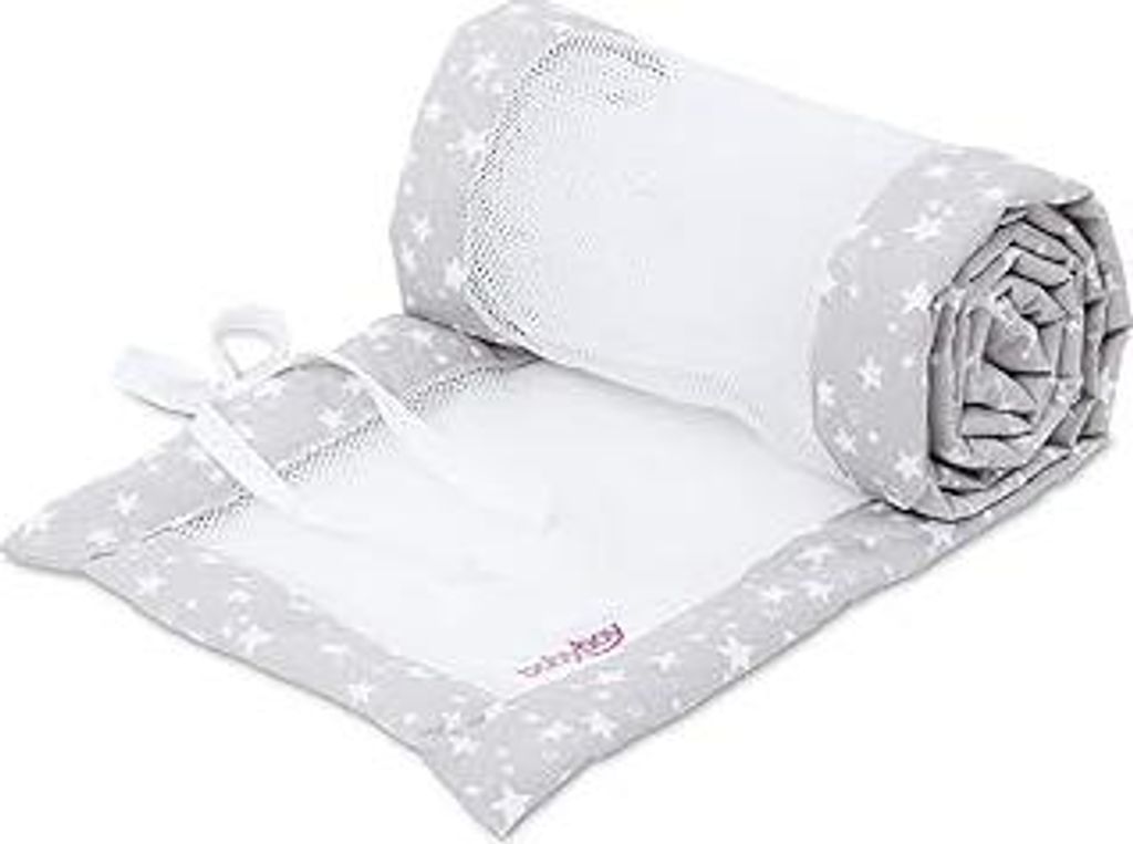 babybay Nestchen Mesh-Piqué / Bettumrandung für Beistellbett / Stoßschutz für Baby Bett, passend für Modell Maxi, Boxspring, Comfort und Comfo...