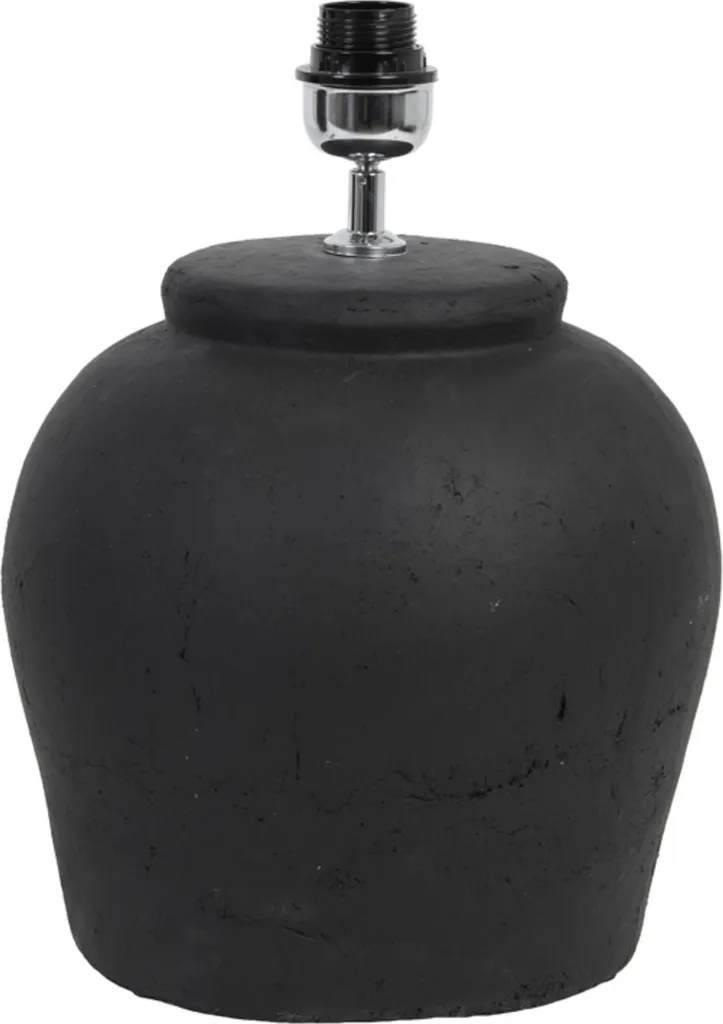 Lampe de table en céramique noire Etna Light & Living pour salon chic