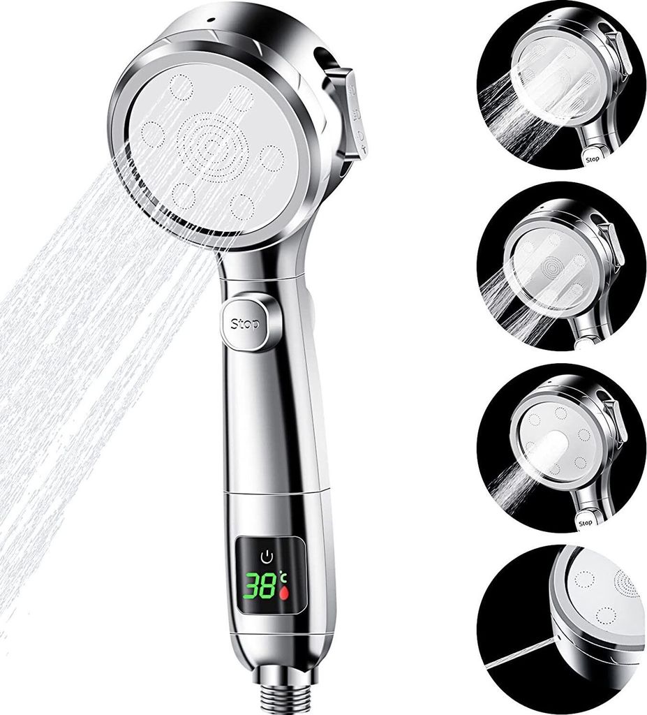 Handbrause,Duschbrause, Duschkopf, 10 Strahlarten Produktbild 